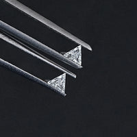 Step Cut Triangle Loose Lab Diamond Matching Pair