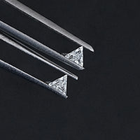 Step Cut Triangle Loose Lab Diamond Matching Pair