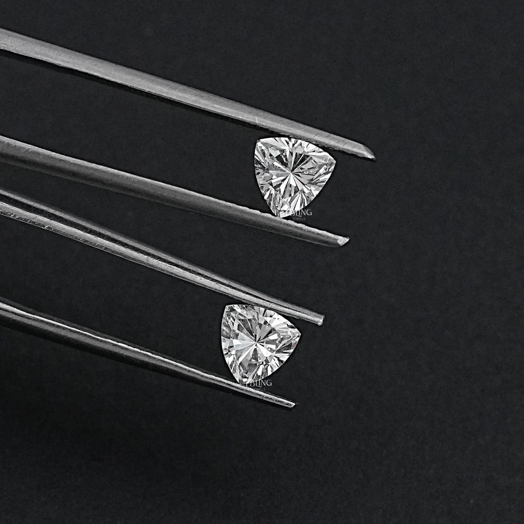 Trillion Cut Lab Diamond Matching Pair