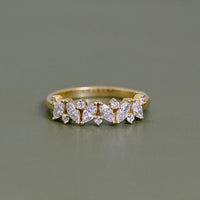 Marquise And Round Diamond Eternity Band