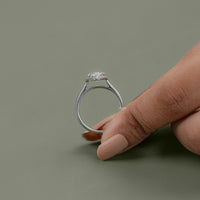 0.50 To 3.00 CT Marquise Cut Lab Diamond Halo Ring