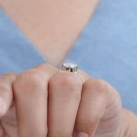 Marquise Cut V Shape Solitaire Engagement Ring