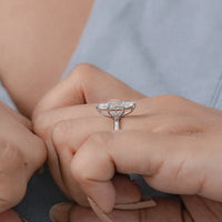 Marquise Cut Lab Diamond Solitaire Ring