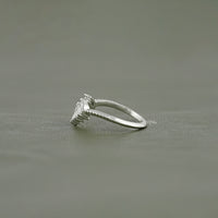 Marquise-Cut Lab Grown Diamond Curved Band