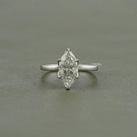 Marquise Cut Lab Grown Diamond Solitaire Ring