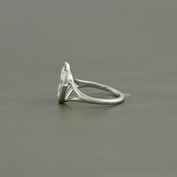 Marquise Lab Diamond Split Shank Solitaire Ring