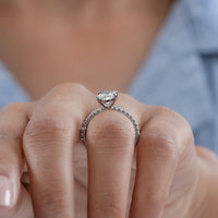 Marquise Cut Lab Diamond Accent Bridal Ring Sets