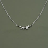 Marquise Cut Lab Diamond Floral Leaf Necklace