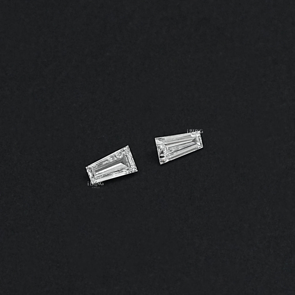 Tapered Baguette Cut CVD Diamond Matching Pair