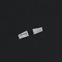 Tapered Baguette Cut CVD Diamond Matching Pair