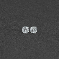 Old Mine Square Cushion CVD Diamond Matching Pair