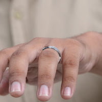 Baguette Lab Diamond Engagement Men's Band