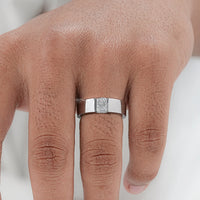 Radiant Cut Lab Grown Diamond Men's Band