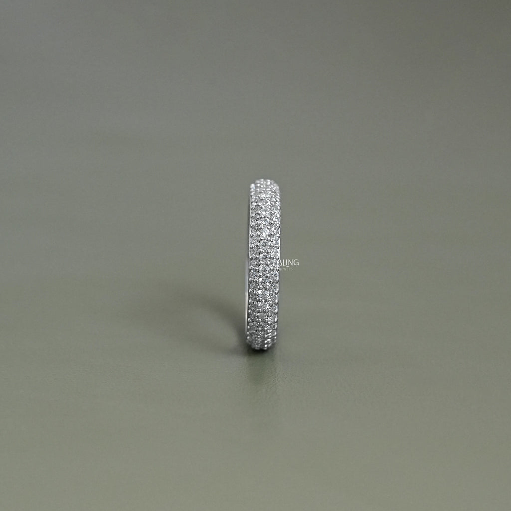 Micro Pave Diamond Eternity Band