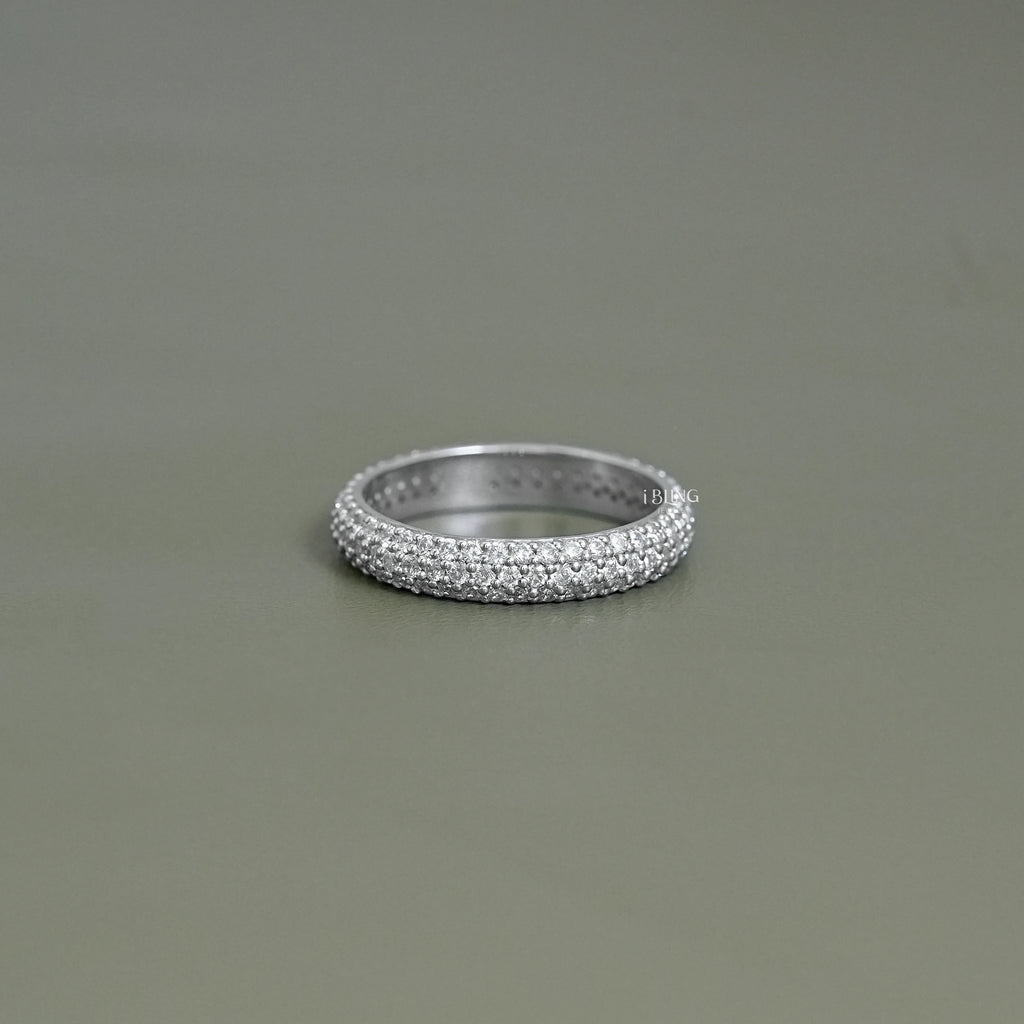 Micro Pave Diamond Eternity Band