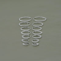 Round Moissanite In-Out Hoop Earrings