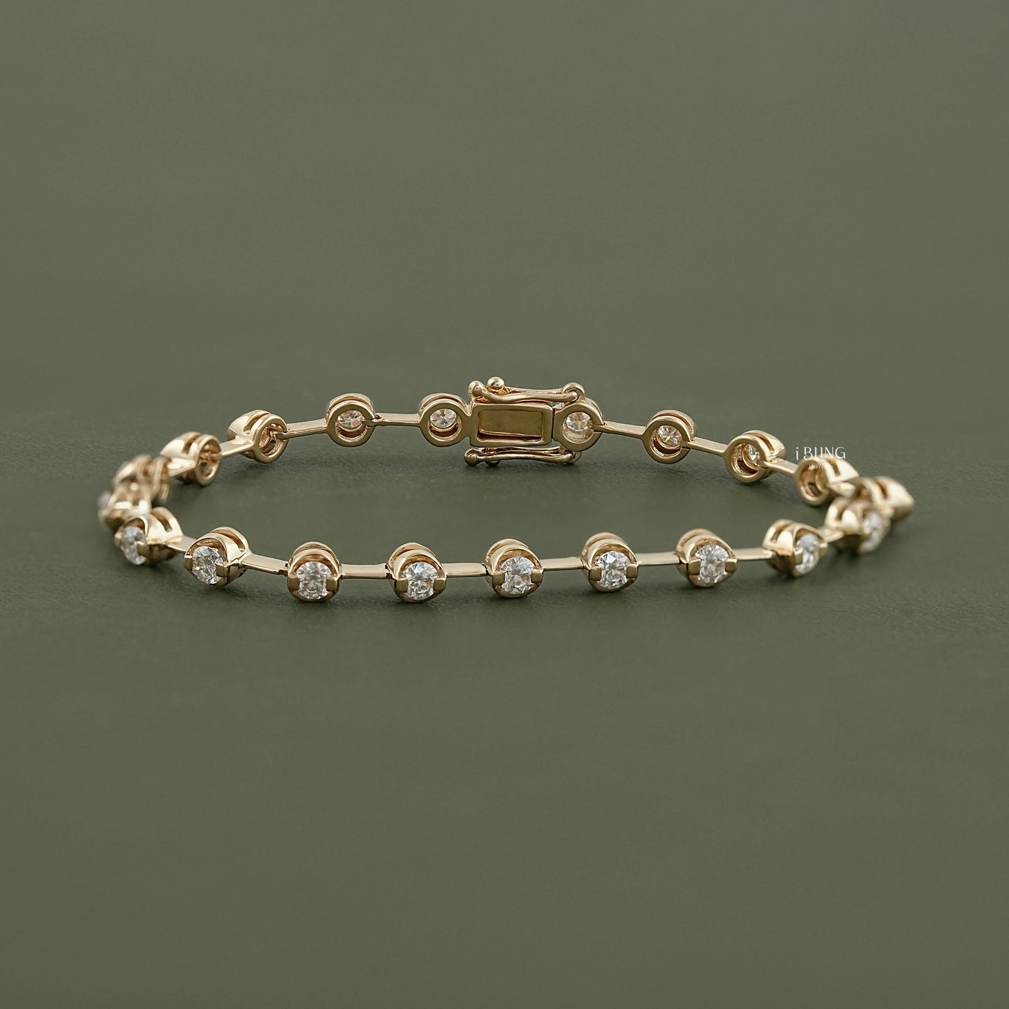Round Moissanite Wedding Tennis Bracelet