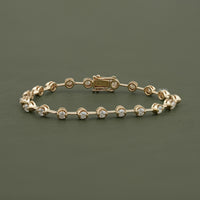Round Moissanite Wedding Tennis Bracelet