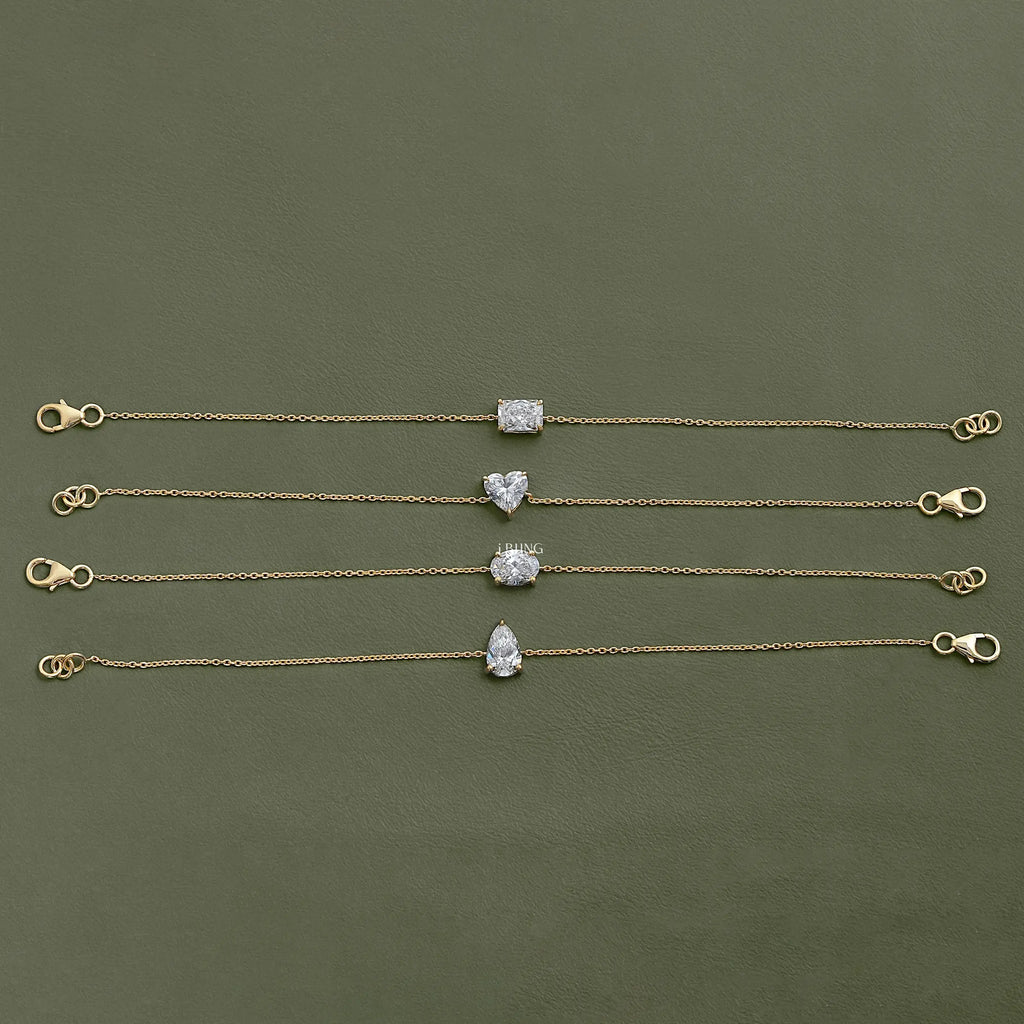 Solitaire Lab Diamond Chain Bracelet