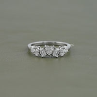 Multi Shape Lab Diamond Cluster Band