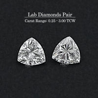 Trillion Cut Lab Diamond Matching Pair