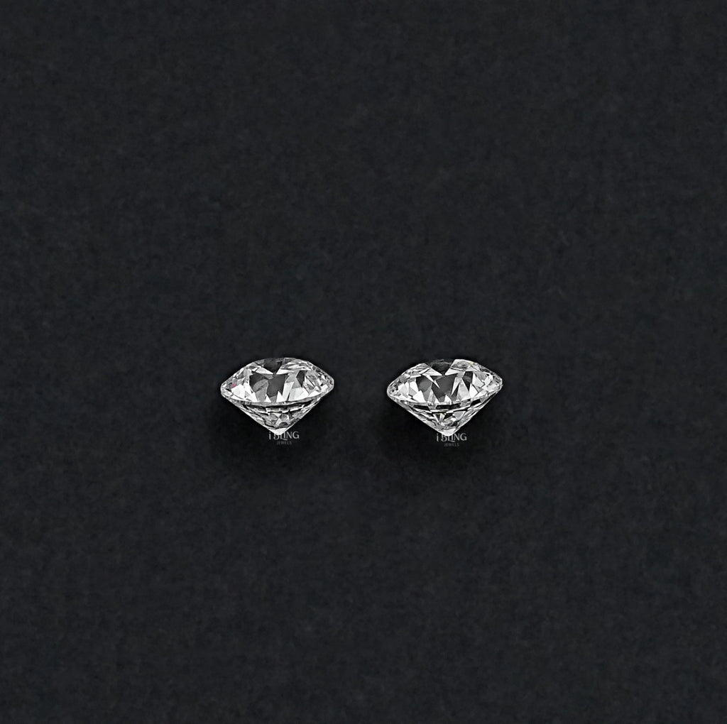 Old European Round Lab Grown Diamond Matching Pair