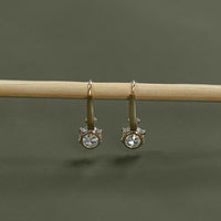 Old European Round Cut Lab Diamond Earrings
