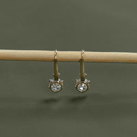 Old European Round Cut Lab Diamond Earrings