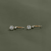 Old European Round Cut Lab Diamond Earrings