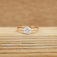 Old European Round Cut Solitaire Engagement Ring