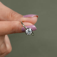 1.00 CT Old European Round Cut Solitaire Engagement Ring