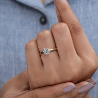 Old European Round Cut Solitaire Engagement Ring