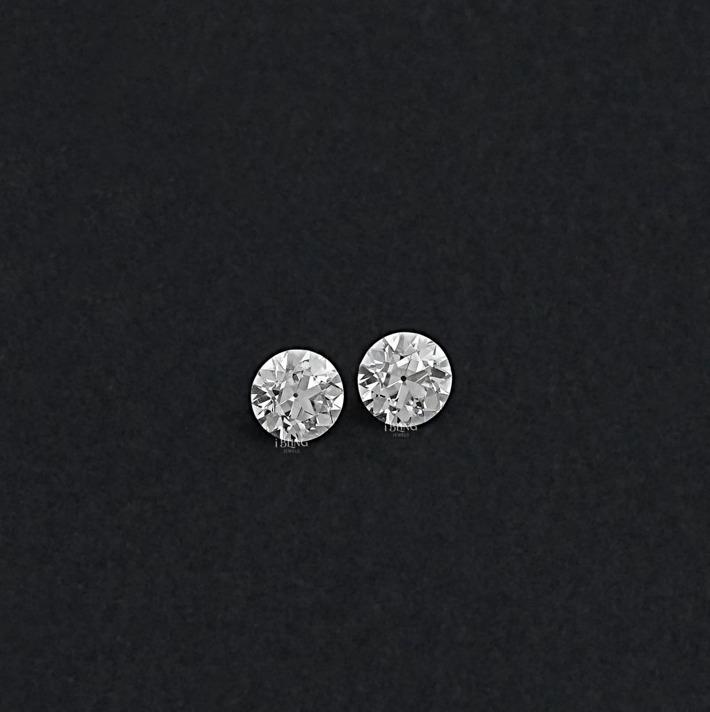 Old European Round Lab Grown Diamond Matching Pair