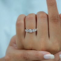 Cushion & Round Lab Grown Diamond Five Stone Ring