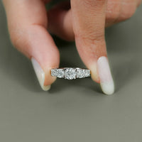 Cushion & Round Lab Grown Diamond Five Stone Ring