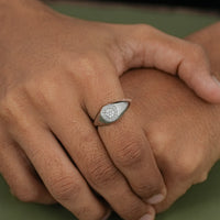 Round Cut Lab Diamond Halo Solitaire Dome Shank Ring
