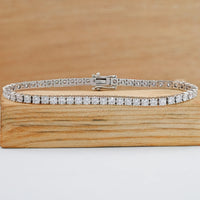 Round Cut Lab Grown Diamond Bracelet For Women – 3.50 MM