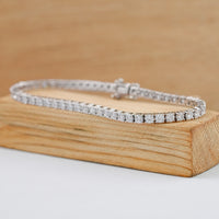 Round Cut Lab Grown Diamond Bracelet For Women – 3.50 MM
