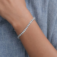 Round Cut Lab Grown Diamond Bracelet For Women – 3.50 MM