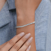 Round Cut Lab Grown Diamond Bracelet For Women – 3.50 MM