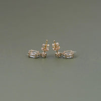 Oval And Round Diamond Drop Dangle Earrings