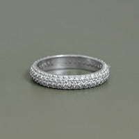 Micro Pave Diamond Eternity Band