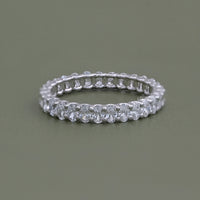 Oval Cut Lab Diamond Full Eternity Wedding Band