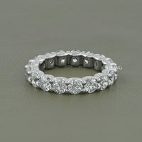 Round Lab Grown Diamond Eternity Wedding Band