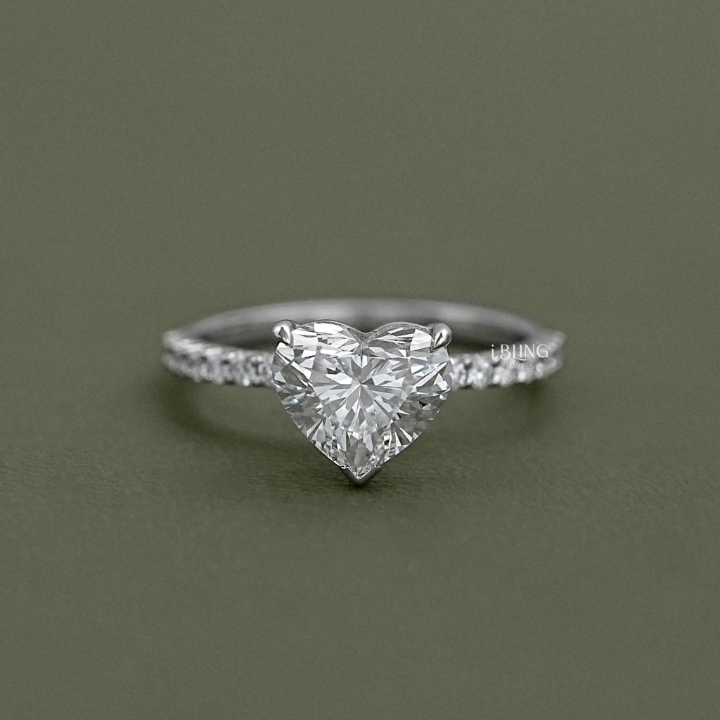 Heart Cut Diamond Engagement Ring