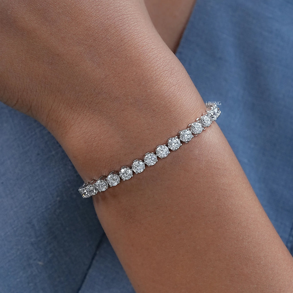 4.00 MM Round Diamond Tennis Bracelet