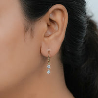 Pear & Round Lab Grown Diamond Hoop & Huggie Earrings