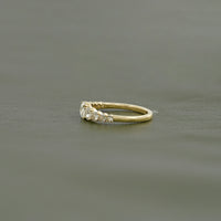 Graduate Setting Rose Cut Round Engagement Ring