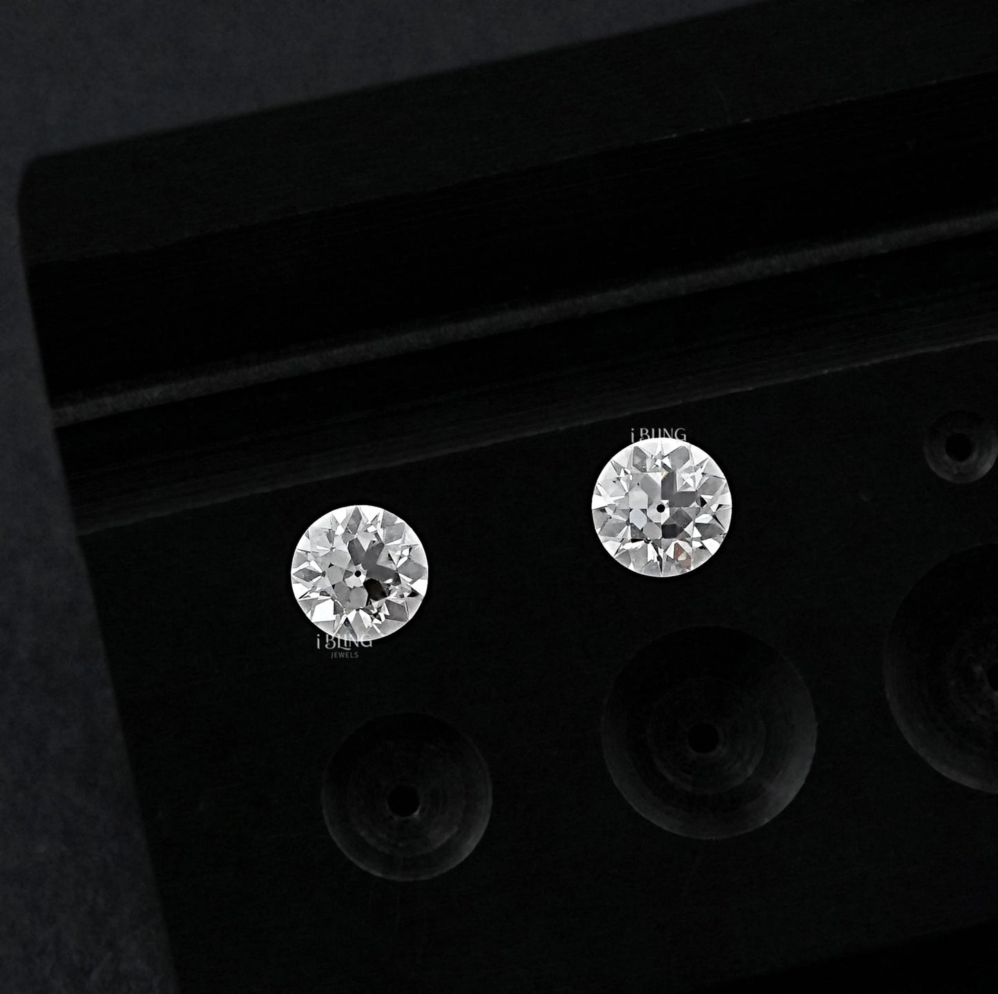 Old European Round Lab Grown Diamond Matching Pair