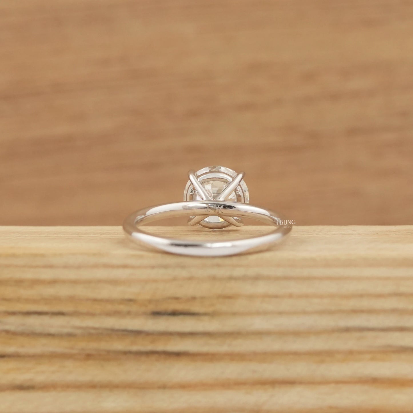 Old European Round Cut Solitaire Engagement Ring Solitaire Ring
